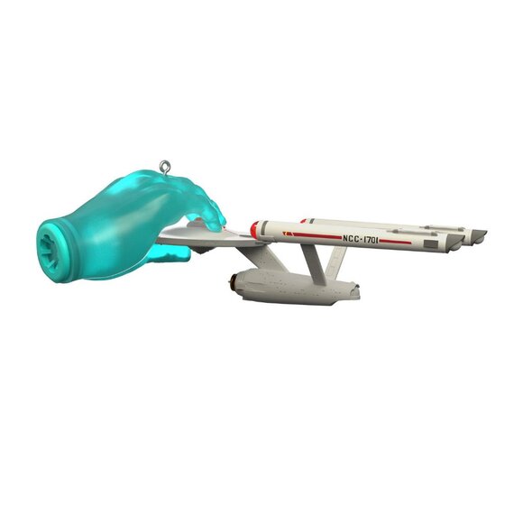 New! Star Trek Hand of Apollo Hallmark Keepsake Ornament Starship USS Enterprise - Picture 4 of 5